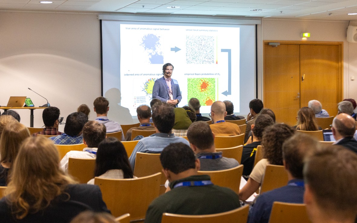 Martin Gölz runnerup in ThreeMinuteThesis competition at EUSIPCO 2023 Signal Processing